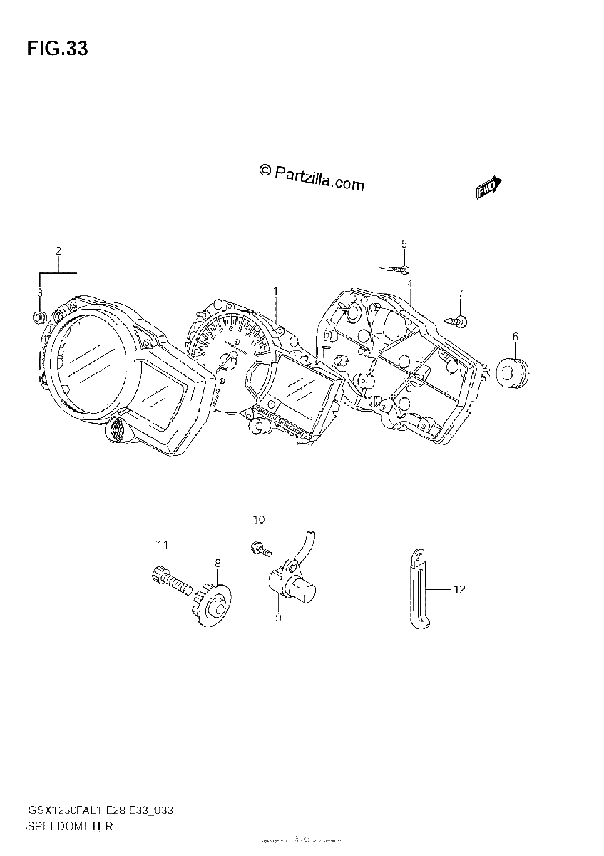Diagrama de SPEEDOMETER E28