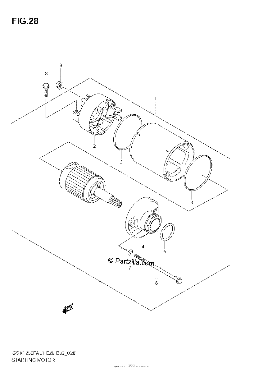 Diagrama de STARTING MOTOR
