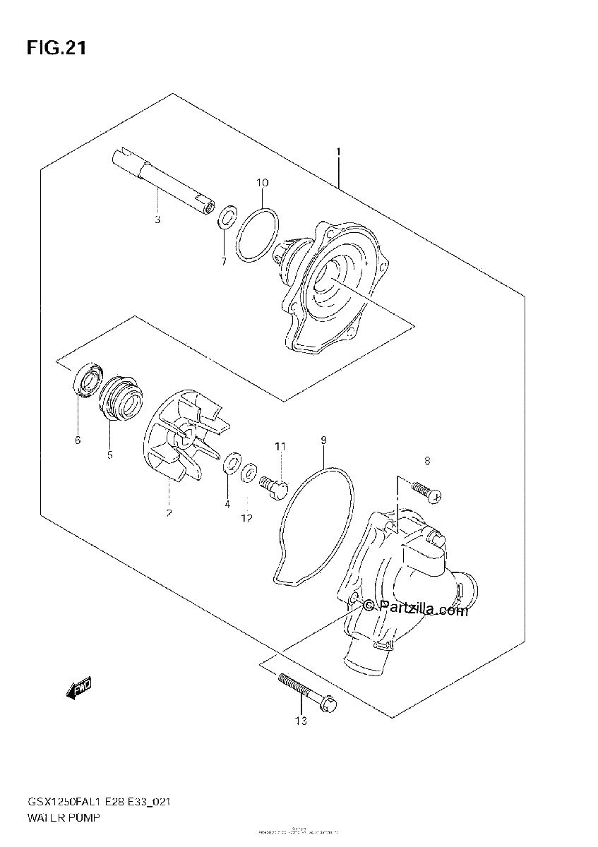 Diagrama de WATER PUMP