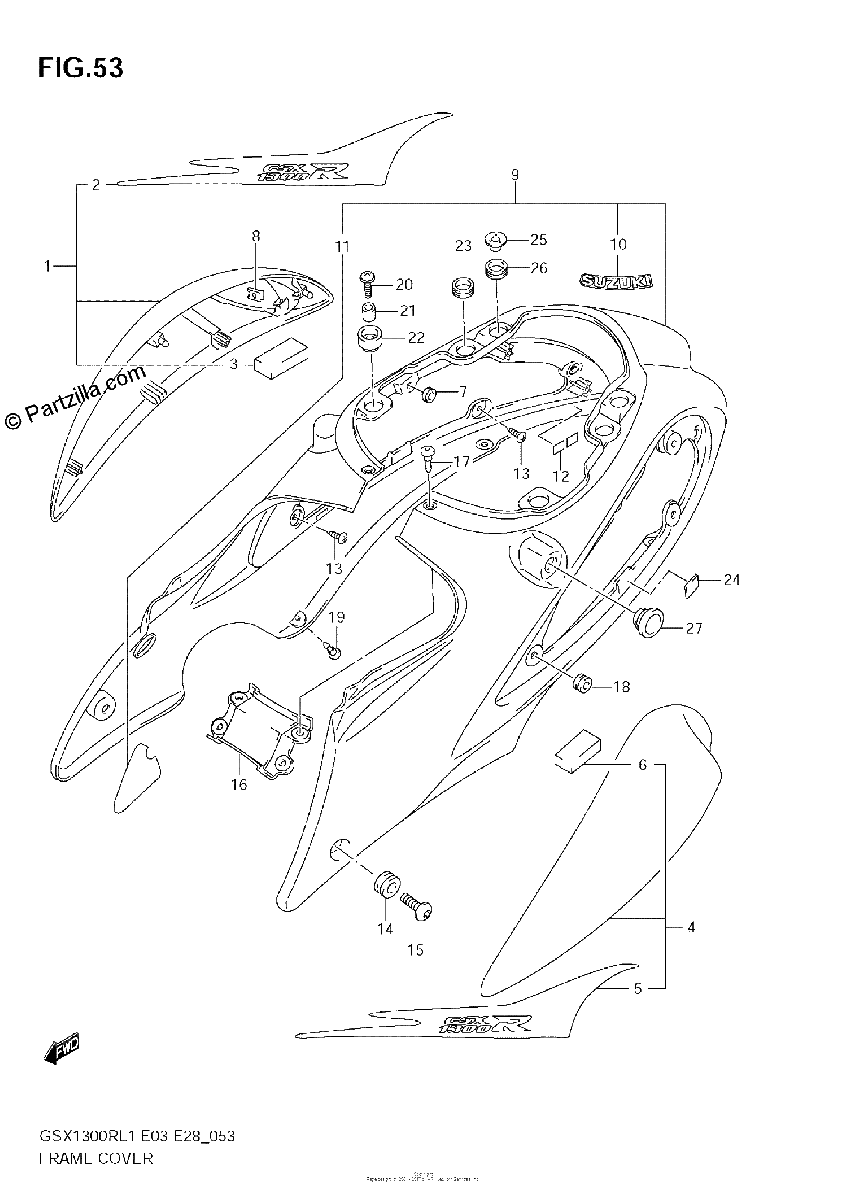 Diagrama de FRAME COVER