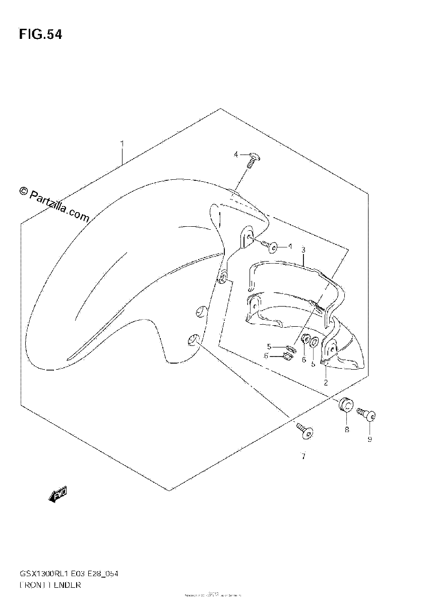 Diagrama de FRONT FENDER