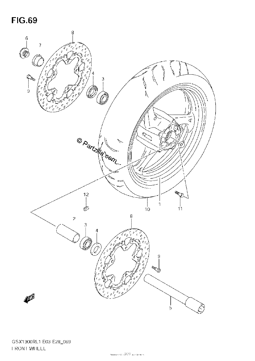 Diagrama de FRONT WHEEL