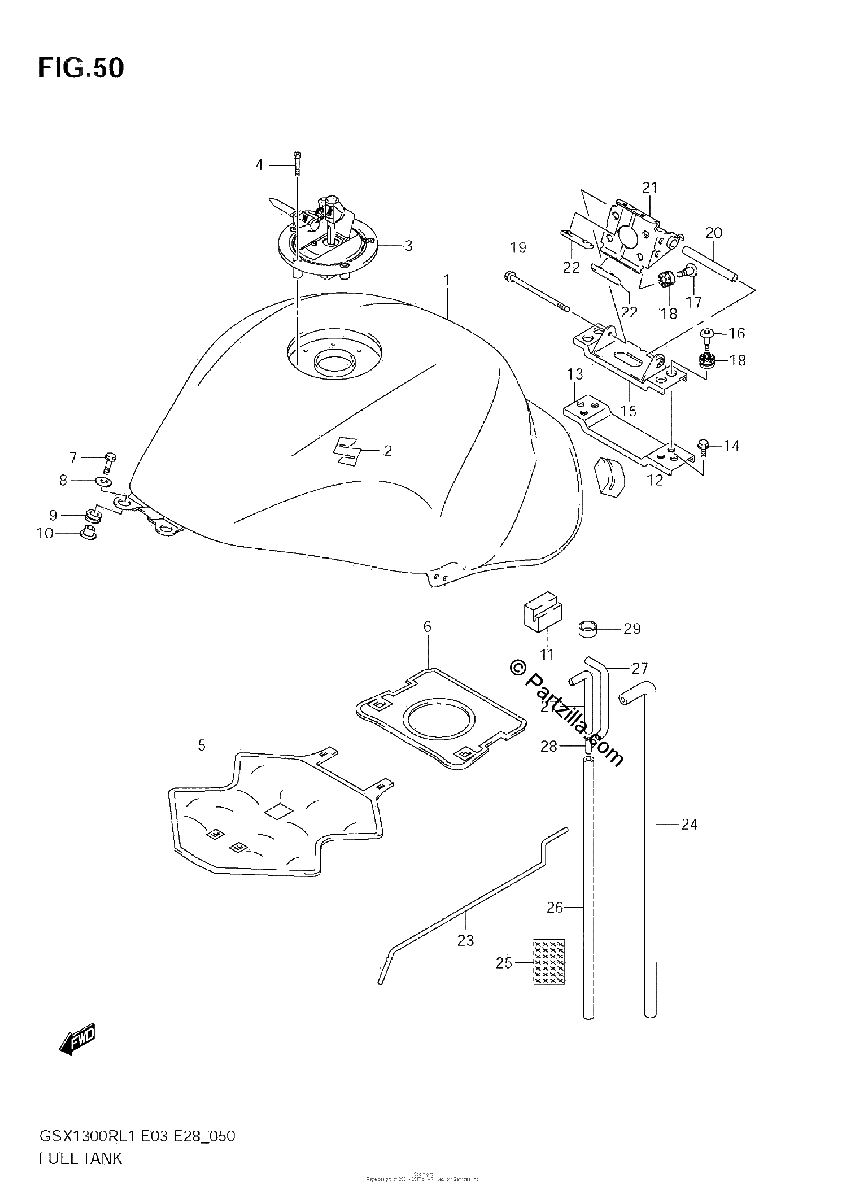Diagrama de FUEL TANK E3