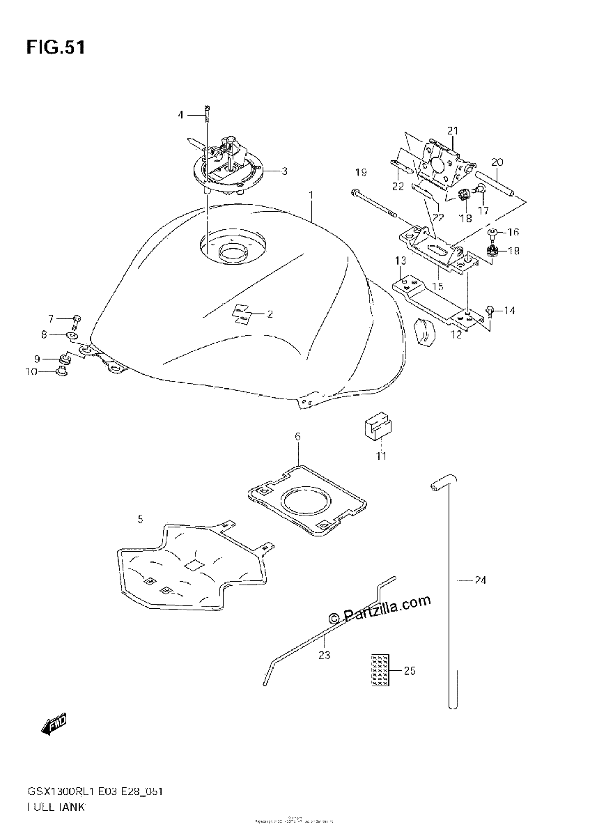 Diagrama de FUEL TANK E33