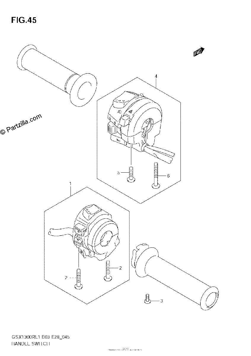 Diagrama de HANDLE SWITCH