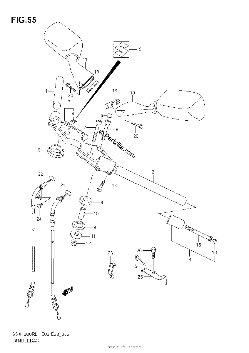 Diagrama de HANDLEBAR