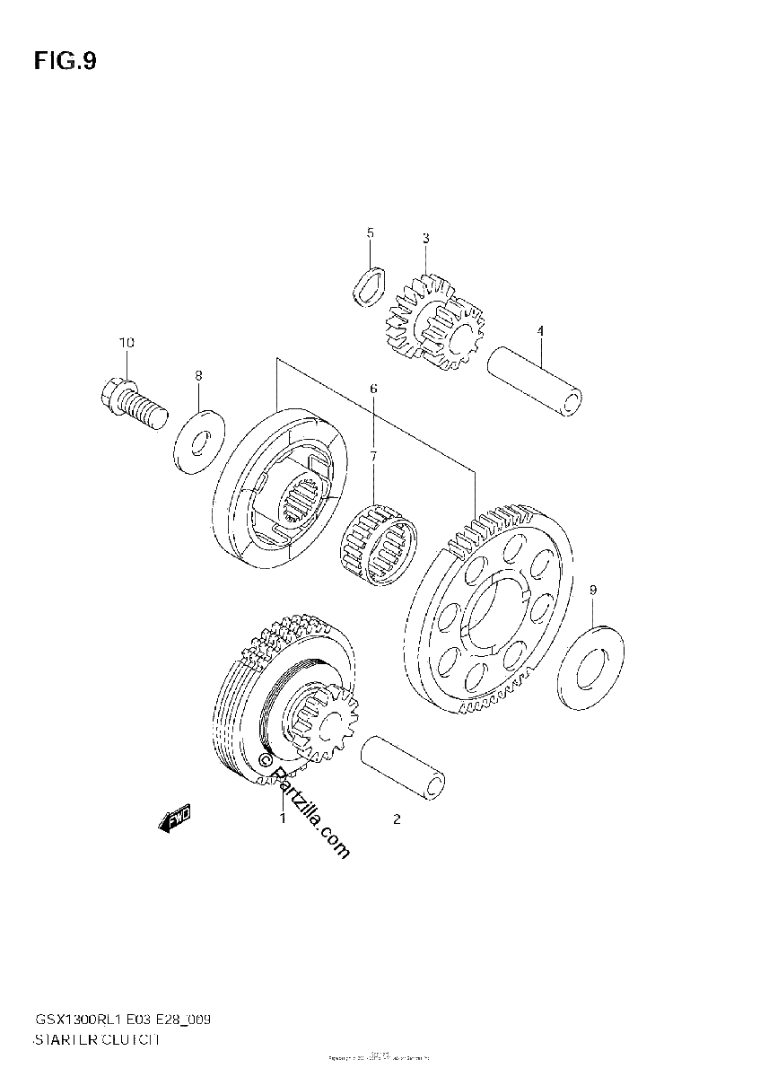 Diagrama de STARTER CLUTCH