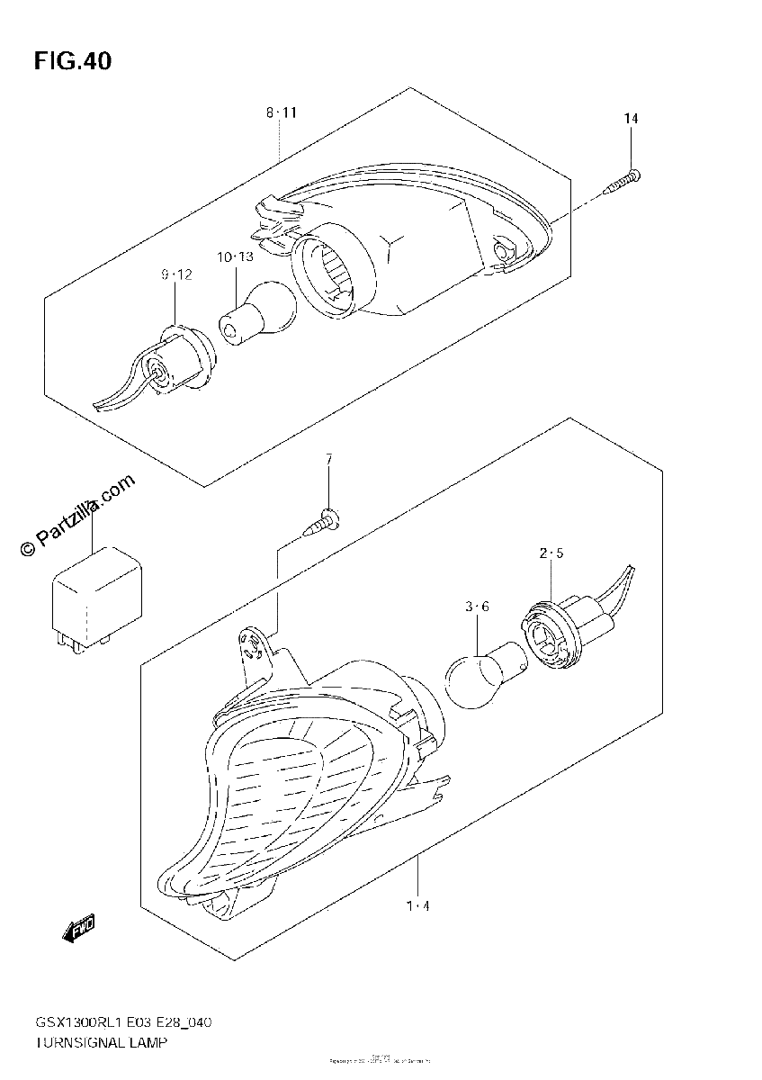 Diagrama de TURNSIGNAL LAMP
