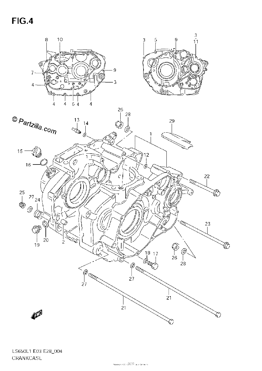 Diagrama de CRANKCASE