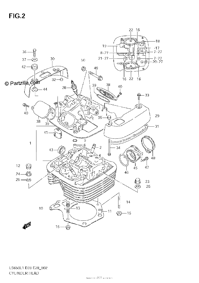 Diagrama de CYLINDER HEAD