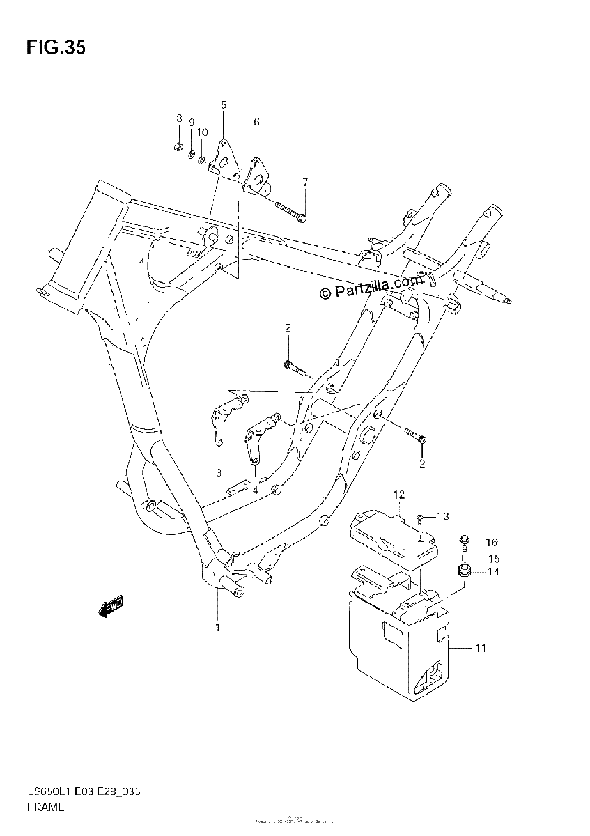 Diagrama de FRAME LS650L1 E28