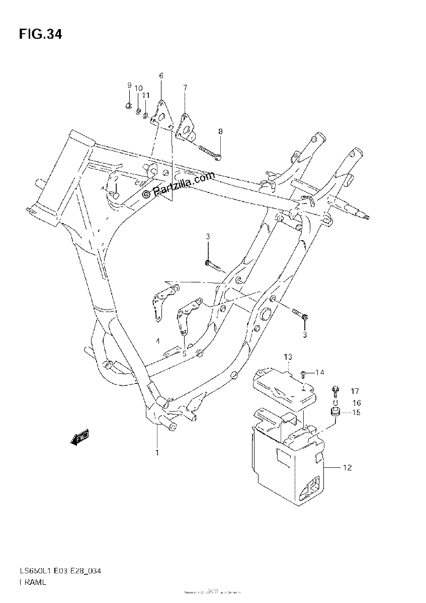 Diagrama de FRAME LS650L1 E3