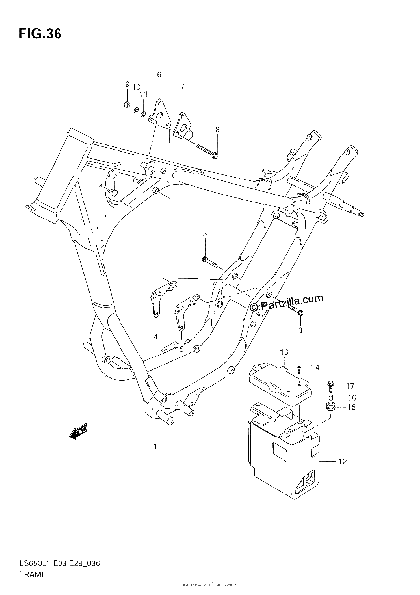 Diagrama de FRAME LS650L1 E33