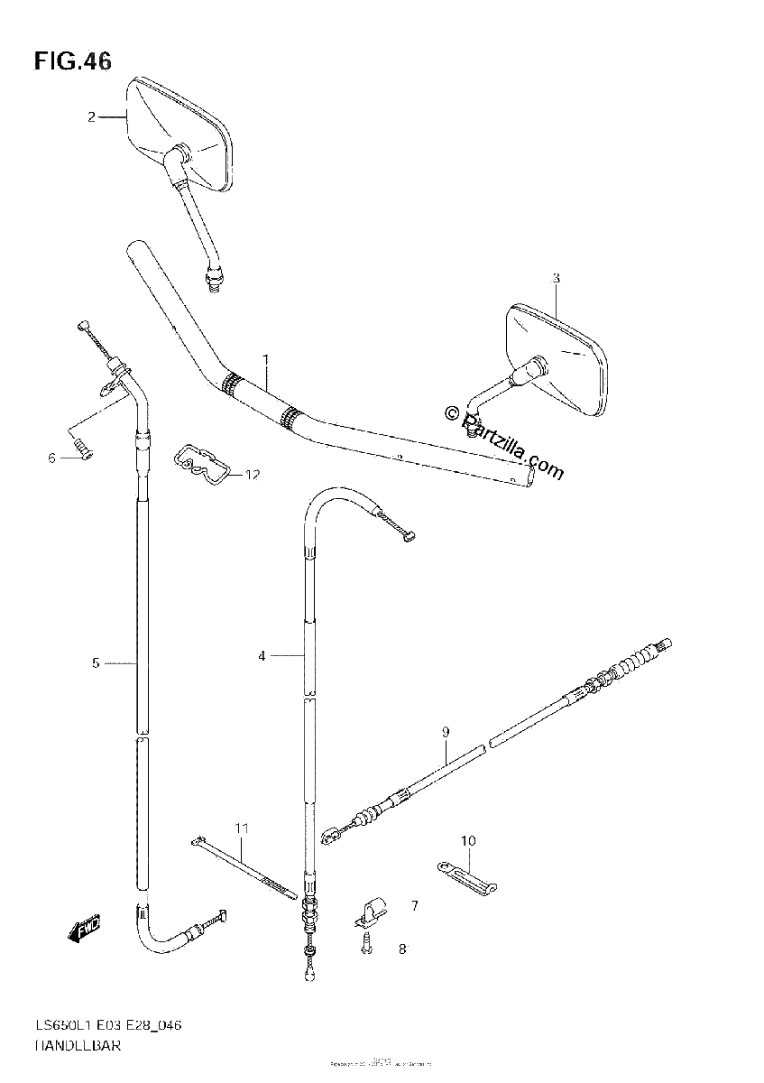 Diagrama de HANDLEBAR