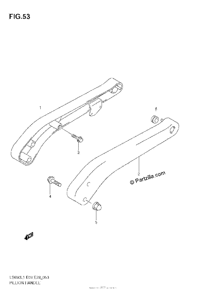 Diagrama de PILLION HANDLE