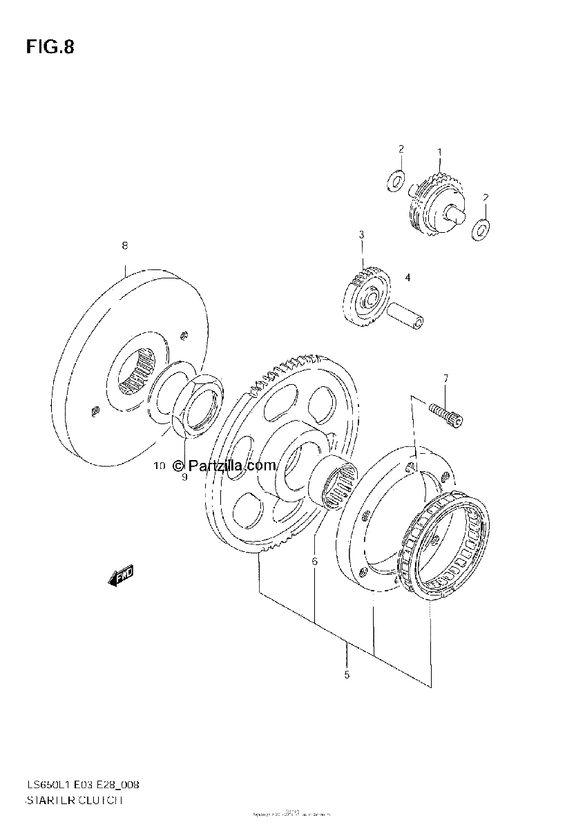 Diagrama de STARTER CLUTCH