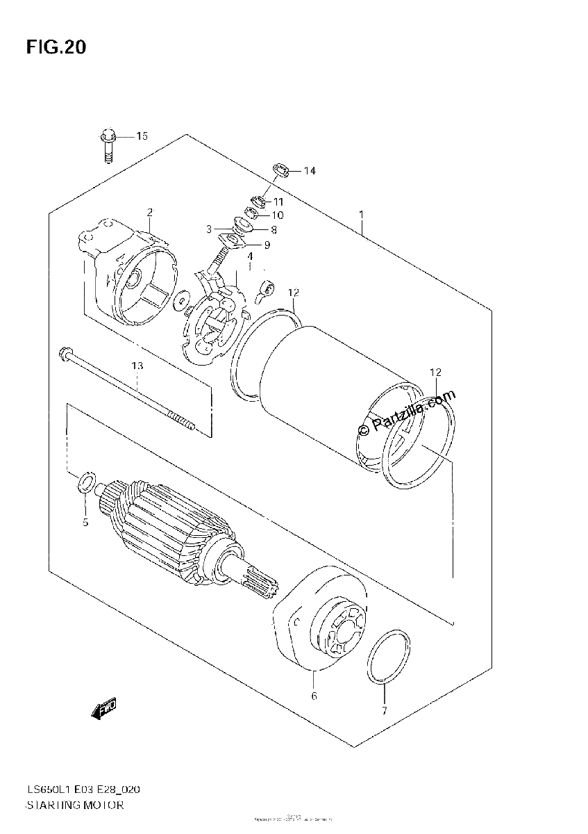 Diagrama de STARTING MOTOR