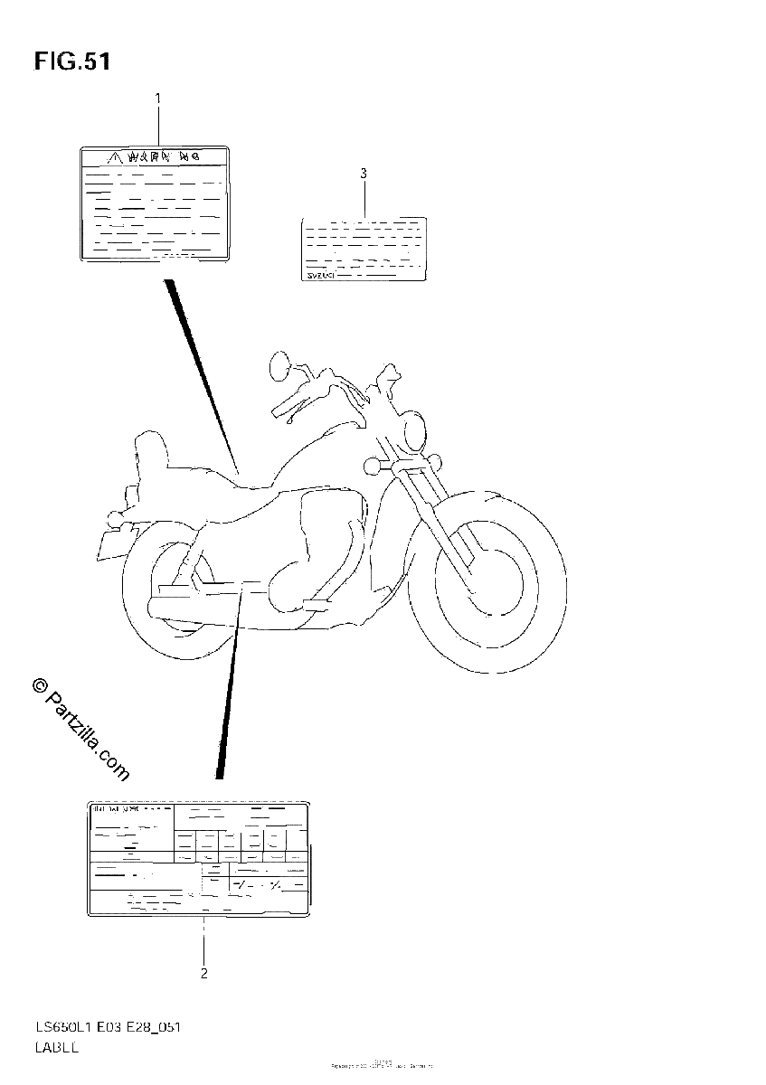 Diagrama de WARNING LABEL LS650L1 E33