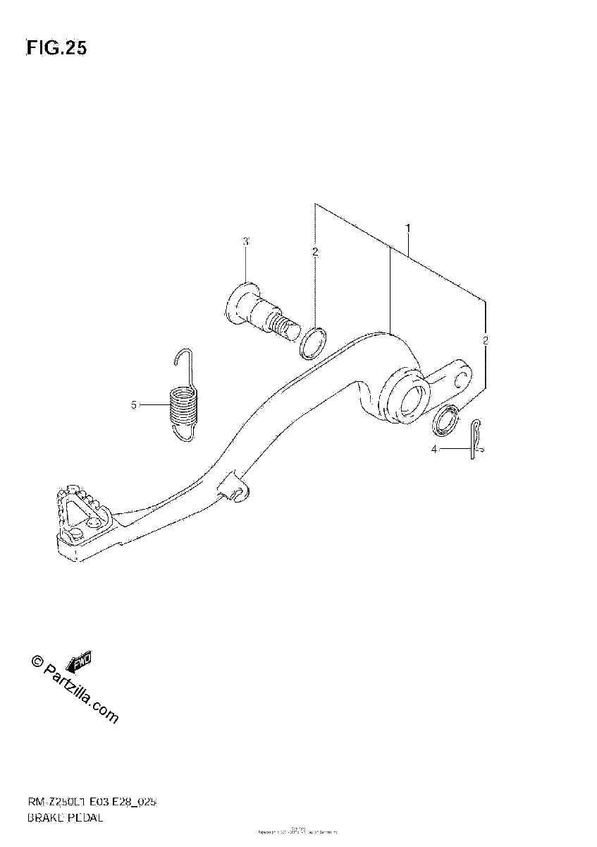 Diagrama de BRAKE PEDAL