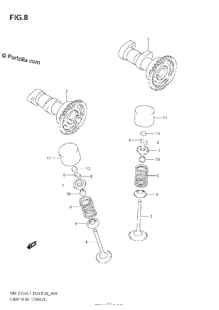 Diagrama de CAMSHAFT VALVE