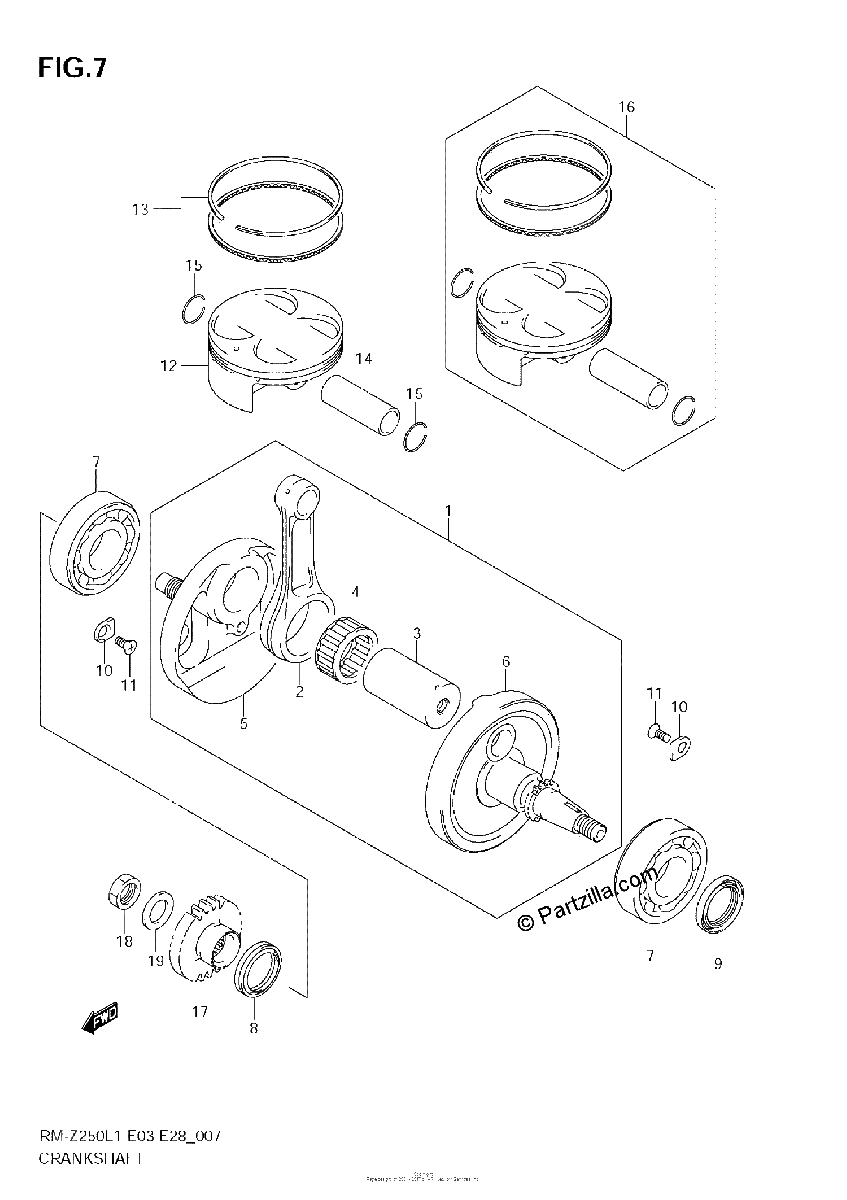 Diagrama de CRANKSHAFT