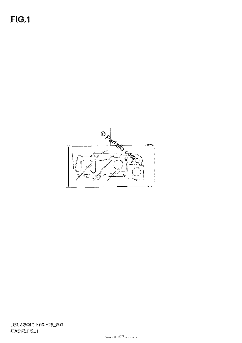 Diagrama de GASKET SET
