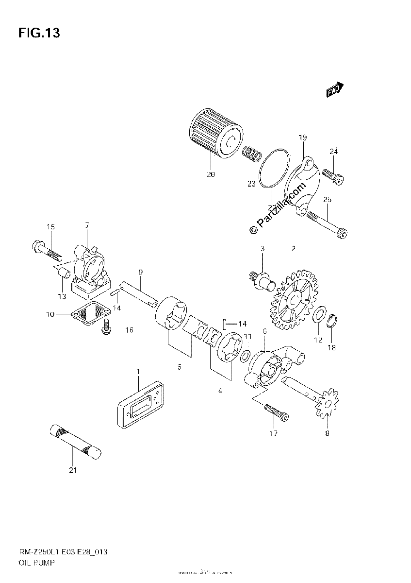 Diagrama de OIL PUMP