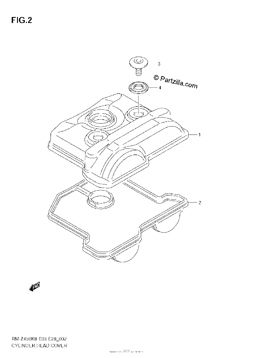 Diagrama de CYLINDER HEAD COVER