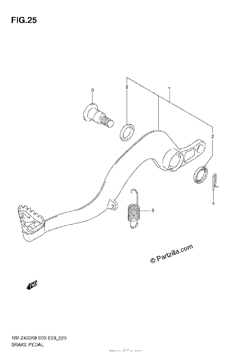 Diagrama de BRAKE PEDAL