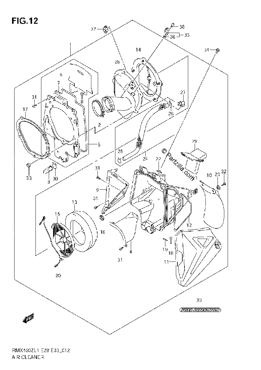 Diagrama de AIR CLEANER