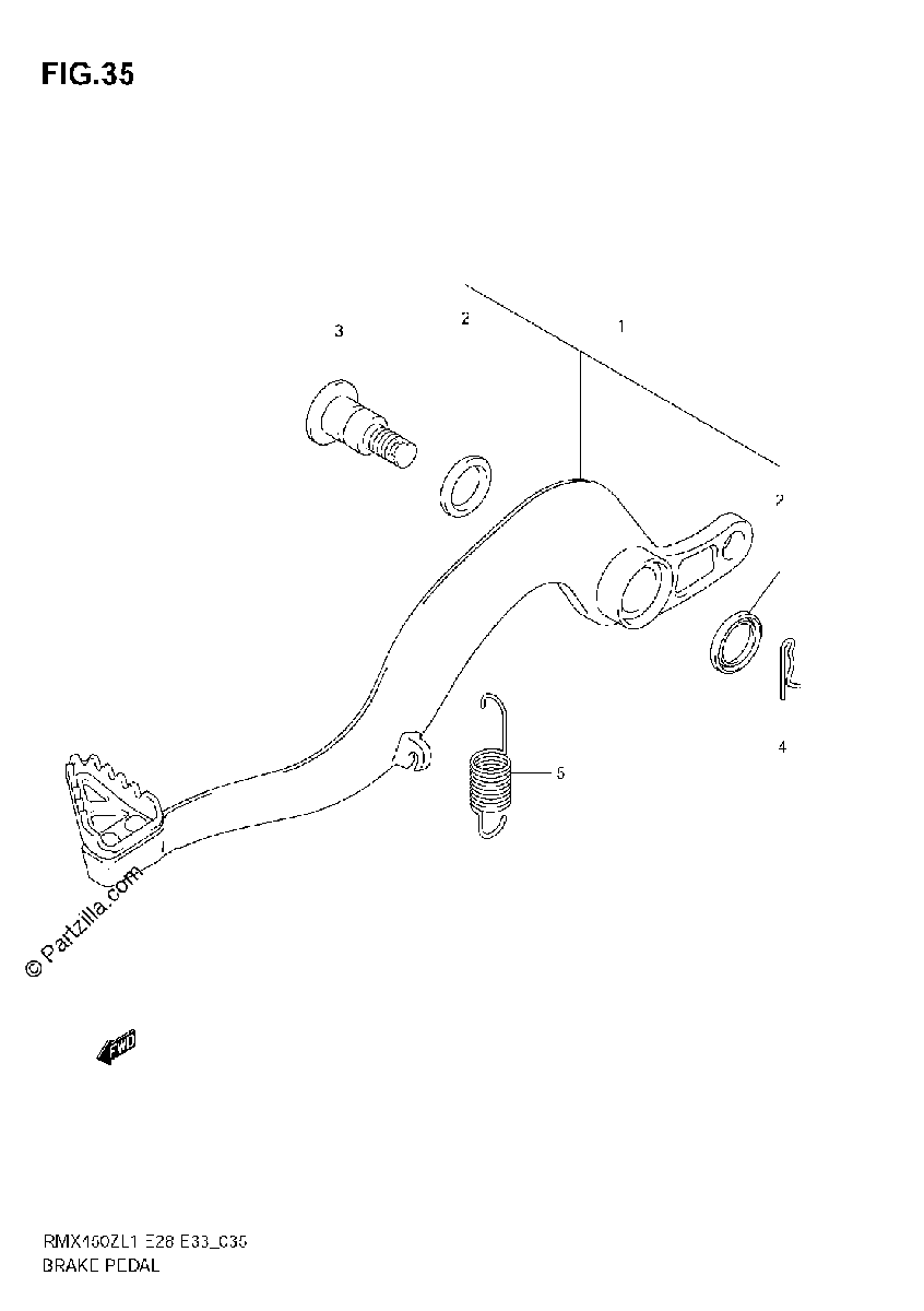 Diagrama de BRAKE PEDAL