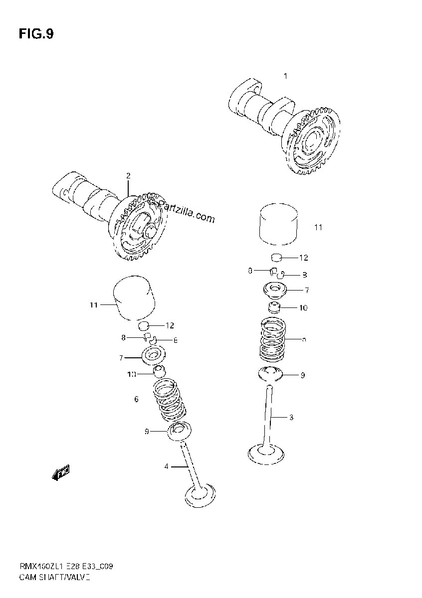 Diagrama de CAMSHAFT VALVE