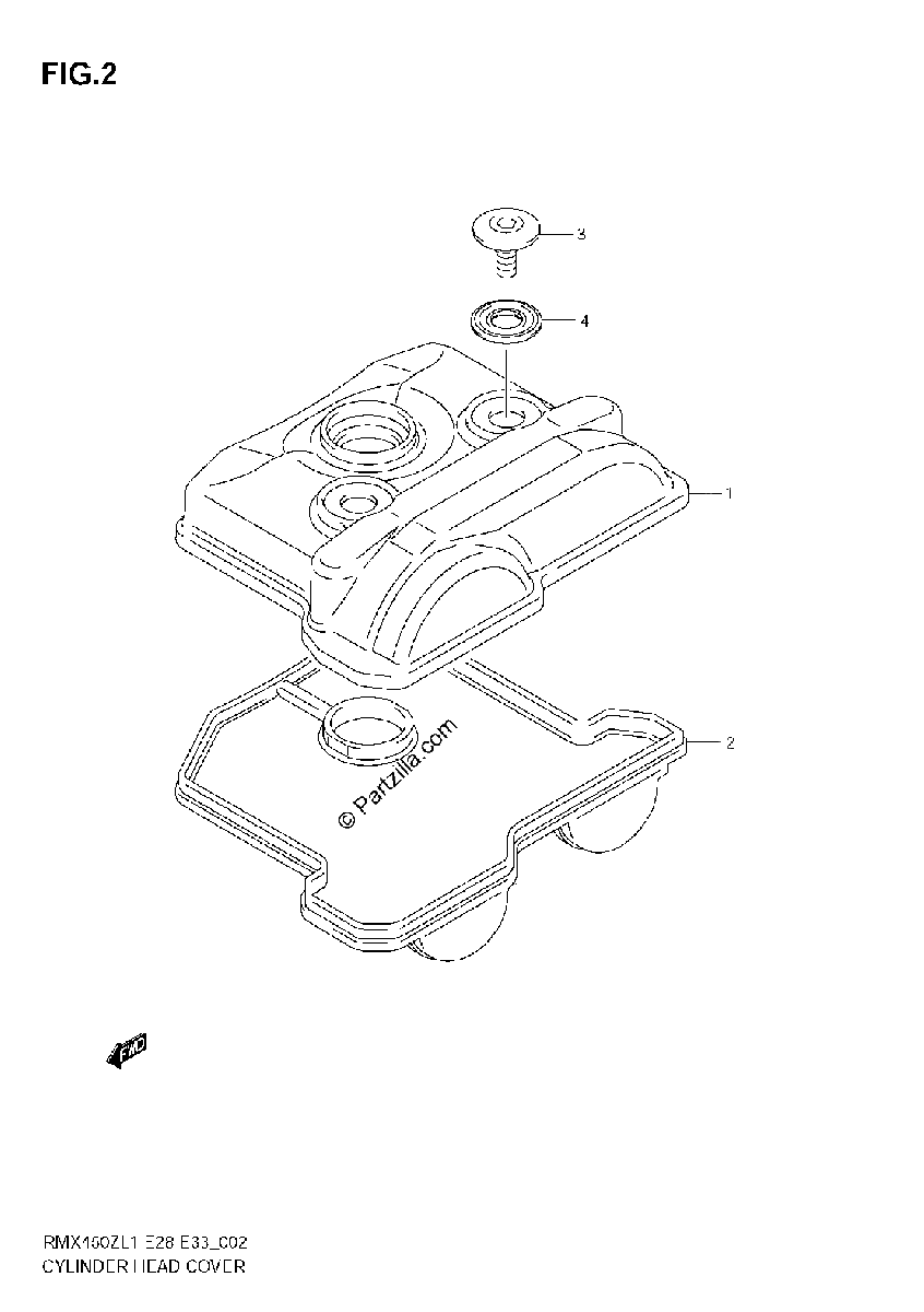 Diagrama de CYLINDER HEAD COVER