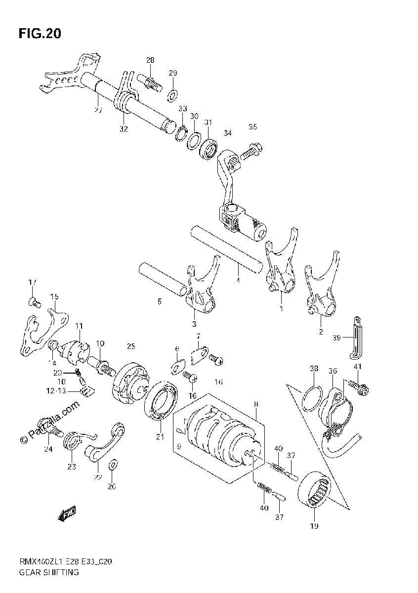 Diagrama de GEAR SHIFTING