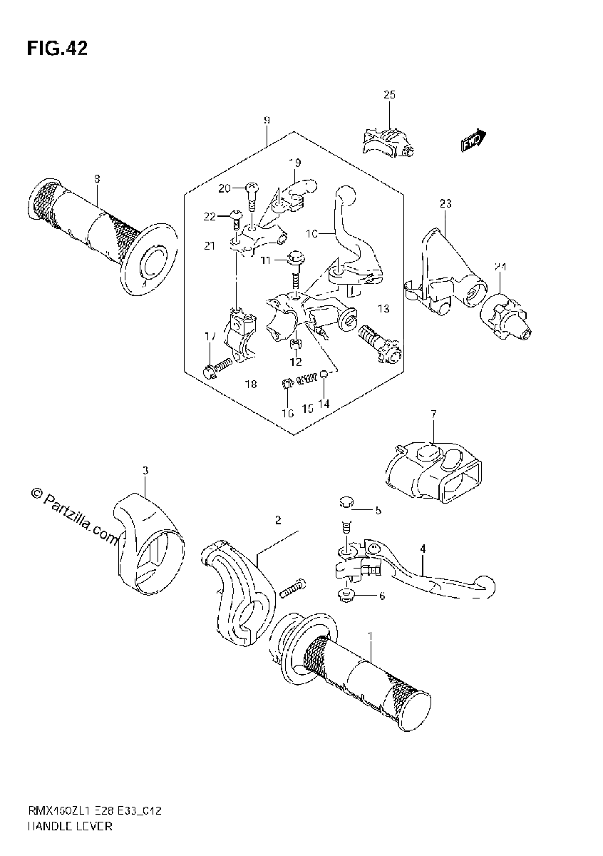 Diagrama de HANDLE LEVER