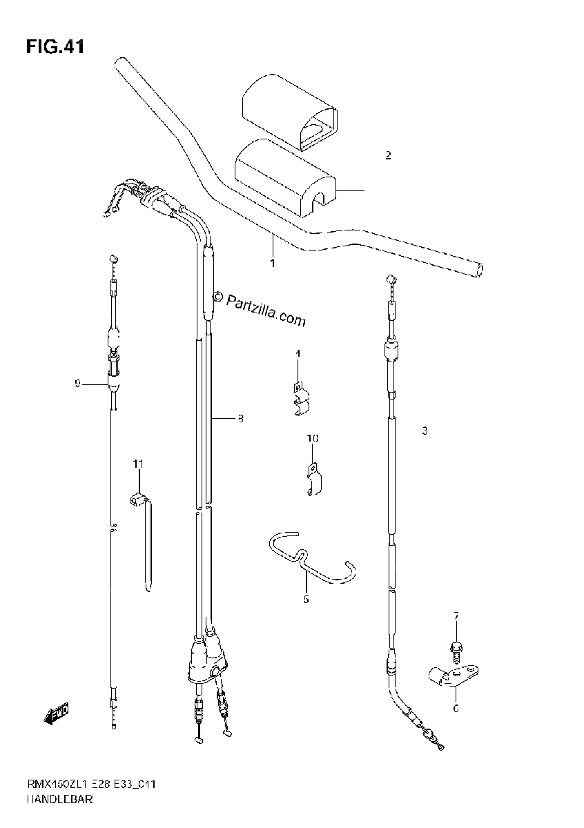 Diagrama de HANDLEBAR