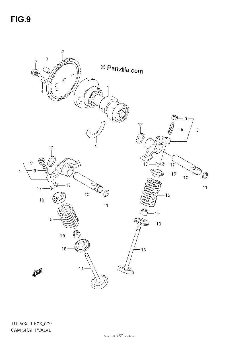 Diagrama de CAMSHAFT VALVE
