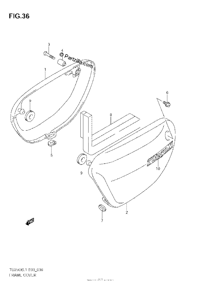 Diagrama de FRAME COVER