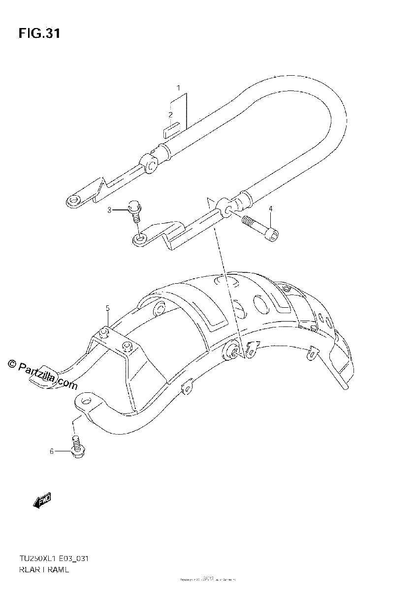 Diagrama de REAR FRAME