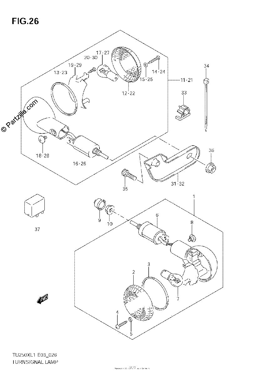 Diagrama de TURNSIGNAL LAMP