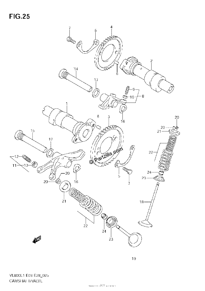 Diagrama de CAMSHAFT VALVE