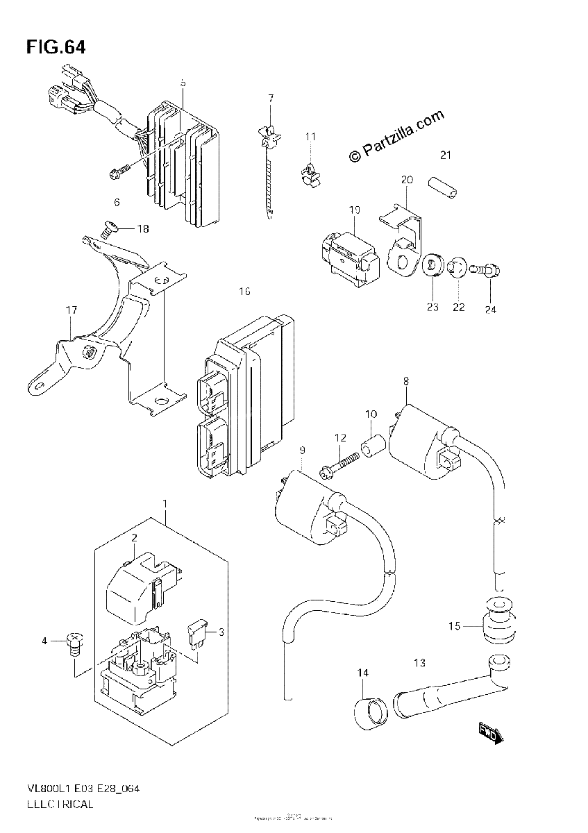 Diagrama de ELECTRICAL VL800C E28