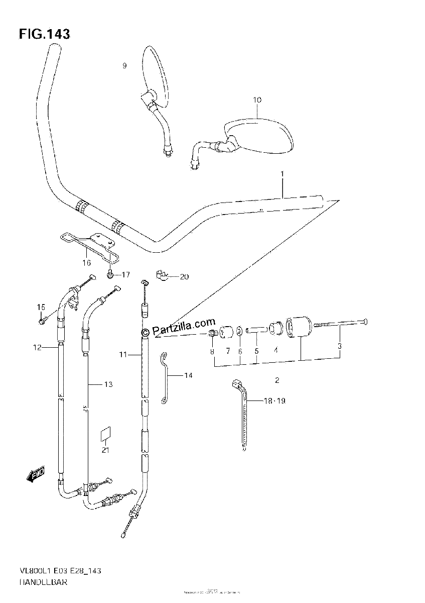Diagrama de HANDLEBAR