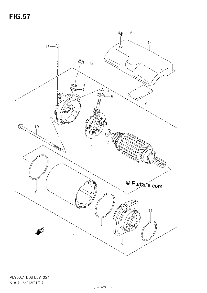 Diagrama de STARTING MOTOR