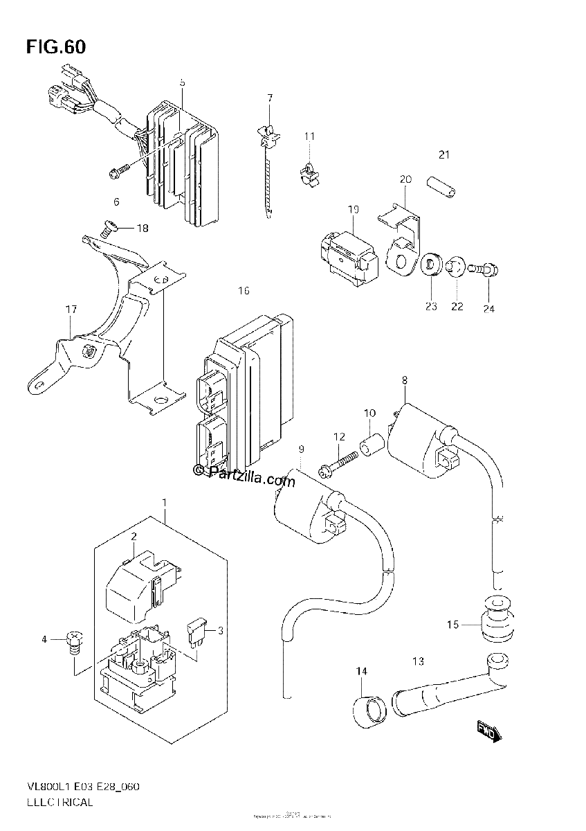 Diagrama de ELECTRICAL VL800 E3