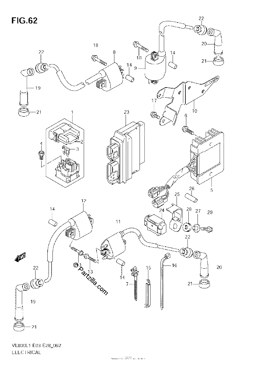 Diagrama de ELECTRICAL VL800 E33