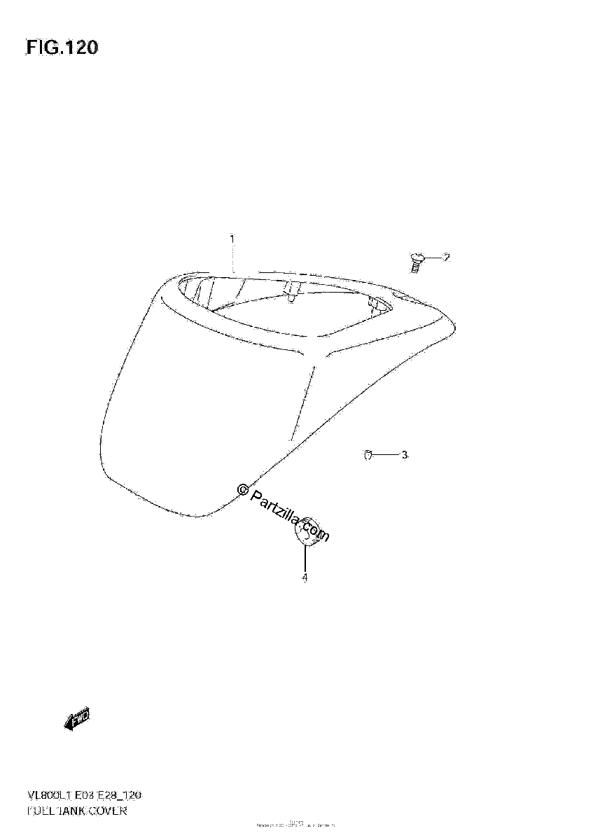 Diagrama de FUEL TANK COVER