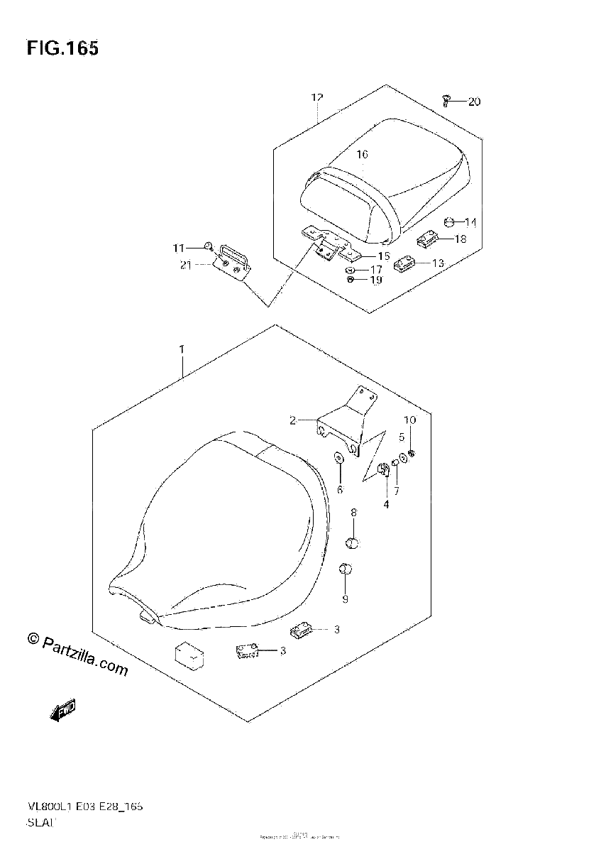 Diagrama de SEAT VL800 E28