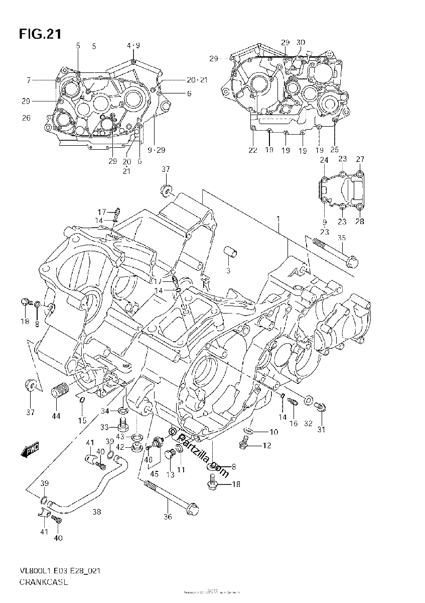 Diagrama de CRANKCASE