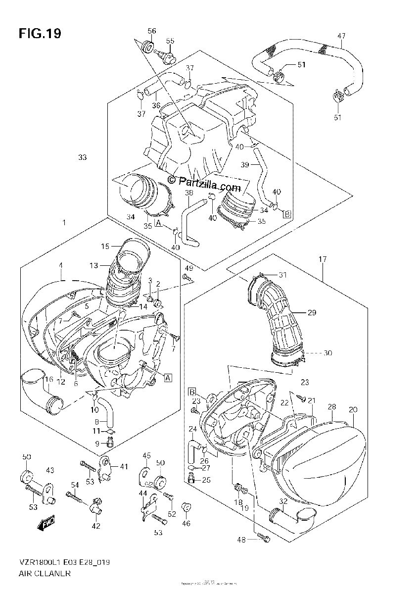 Diagrama de AIR CLEANER